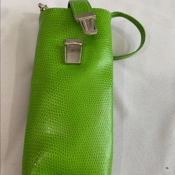 Lizard leather green eyeglass case - Picture 5 of 5